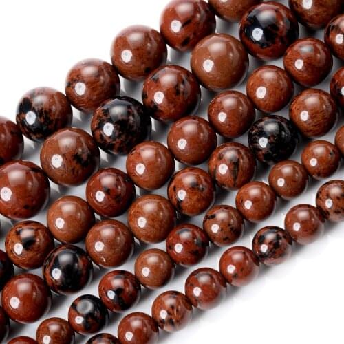 Natural Stone Bead Gold Swan Round Loose Spacer Beads for Jewelry Making Diy Bracelet Necklace Charm Accessories 4/6/8/10/12mm