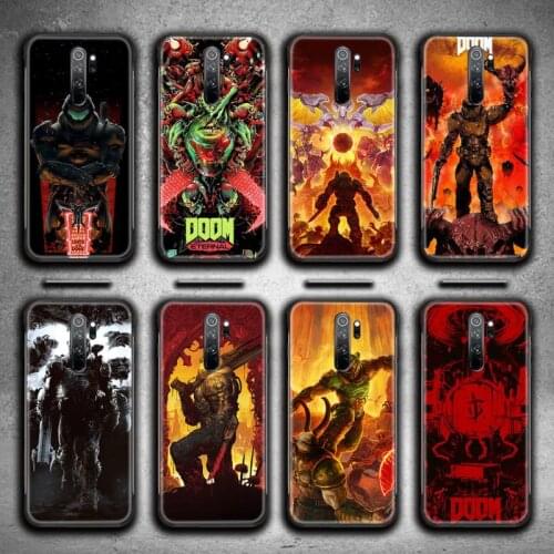 Skull Game Doom Phone Case for Redmi 9A 9 8A 7 6 6A Note 10 9 8 8T Pro Max K20 K30 Pro
