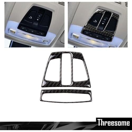 SRXTZM For Bmw F20 F30 F34 F32 X1 F15 X6 F16 Trim Decor Frame Car Interior Dome Reading Light Lamp Frame Carbon Fiber Cover