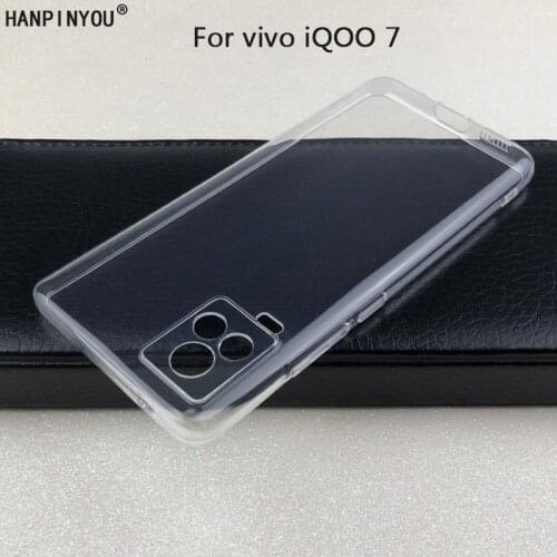 For vivo iQOO 7 iQOO7 Ultra Thin Soft TPU Silicon Gel Transparent Camera Protect Case Back Cover