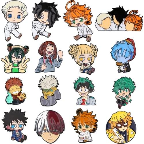 K3074 Cute Girl Cartoon Enamel Pins Badge Butterfly Brooches Bag Clothes Lapel Pin Anime Jewelry Gift For Friends