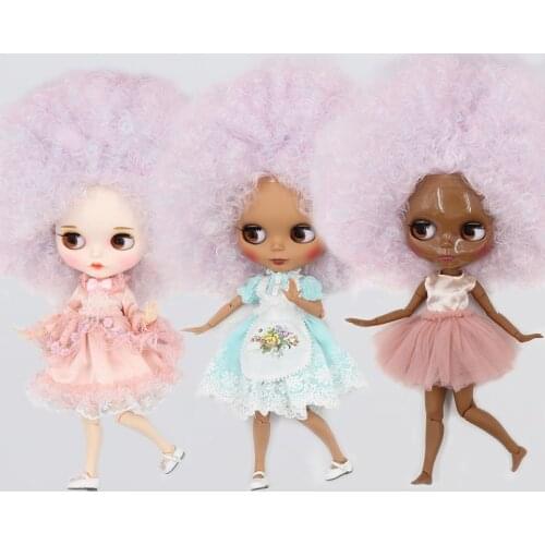 ICY DBS Blyth doll 30cm customized face with joint body pink mixed hair for 1/6 BJD girl gift BL6909/QE126