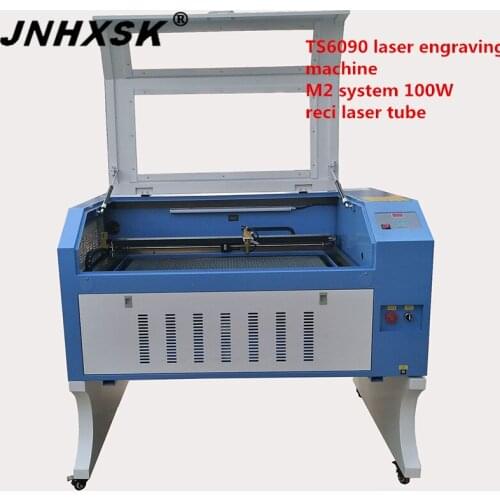 JNHXSK TS6090 100W laser engraving and cutting machine W2 Reci M2 laser tube 10000 hours long life time CO2 CNC for Acrylic