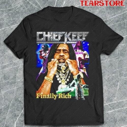 Chief Keef Shirt Chief Keef Finally Rich Rap Hip Hop Bootleg Homage 90s T shirt