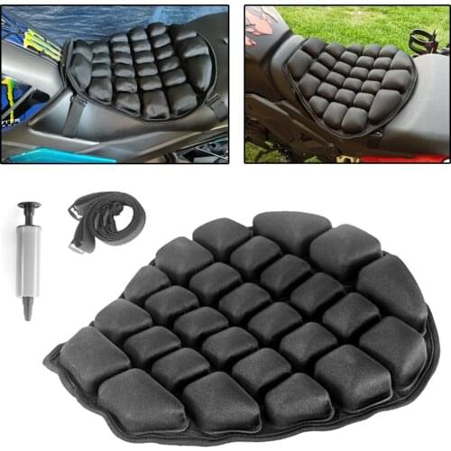 Motorcycle Seat Cushion Relief Press Inflatable Air Pad For Yamaha FZS FZ6 MT07 MT09 For Harley