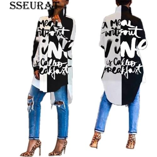 Блузки с принтом SSEURAT China At AliExpress