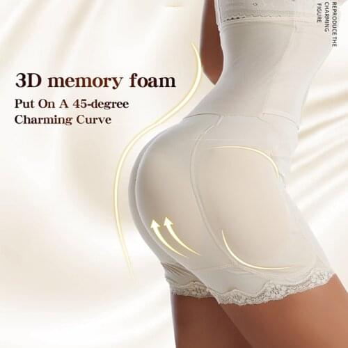 Tummy Control Panties Women Body Shaper High Waist Shaper Fake Ass Hip Butt Lifter Pants Seamless Shapewear Postpartum Underpant