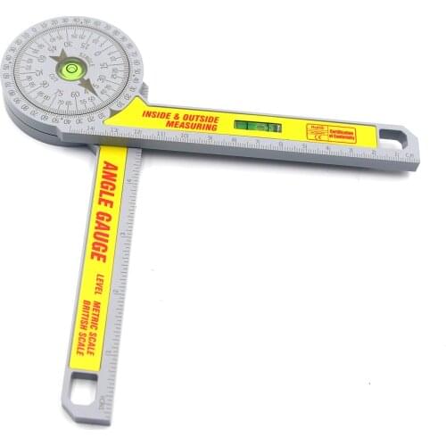 Miter Saw Protractor Angle Gauge Metric Scale British Scale For Inside Outside Measuring Woodworking Tools Measuring Instruments