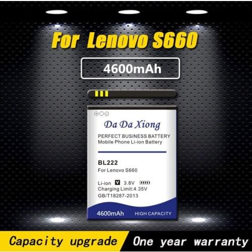 High quality 4600mAh BL-222 BL222 Battery for Lenovo S660 S668T Phone battery