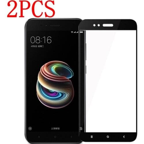 2PCS Full Cover Tempered Glass For Xiaomi Mi5X 5X Screen Protector protective film For Xiaomi Mi 5X Mi A1 MiA1 glass
