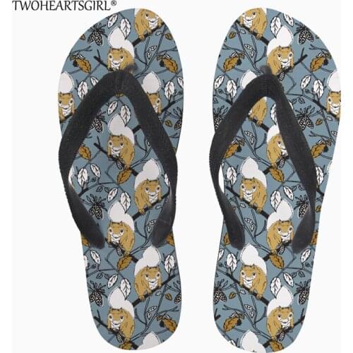Twoheartsgirl Women Flip Flops Platform Squirrel Summer Shoes Woman Beach Flip Flops for Womens Fashion Casual Ladies Shoes
