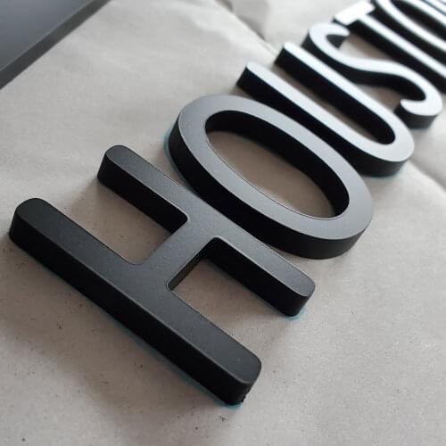 PMMA sign black letters mini letter computer store advertising