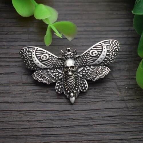 1pcs dead head skull Butterfly Hawkmoth brooch insect animal brooch party gift