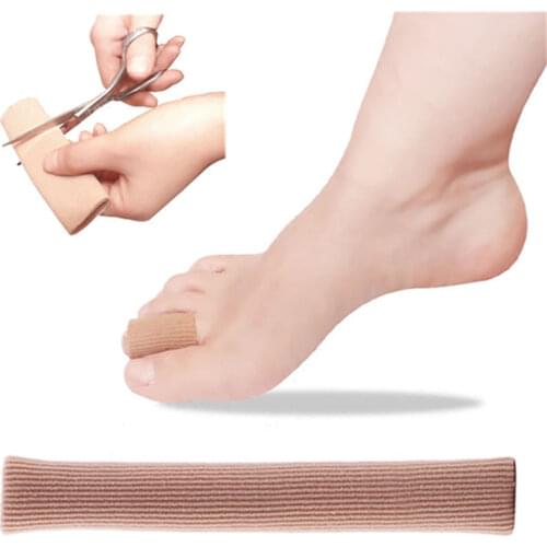 15cm Protector Foot Fabric Gel Tube Bandage Calluses Pain Relief Guard Feet Care insoles Cover Finger & Toe Separator