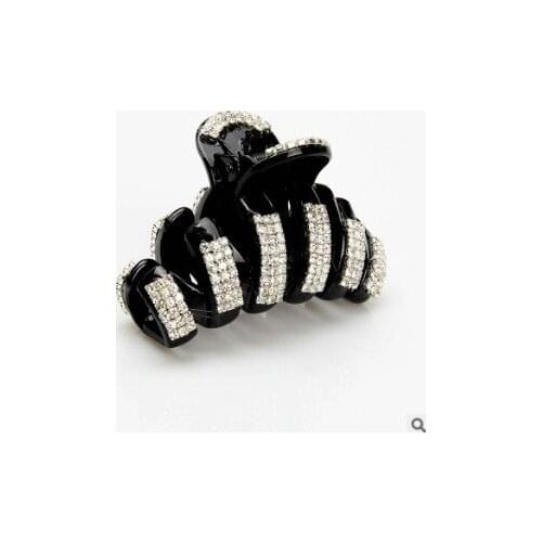 30pcs/lot DIY Acrylic Diamond Hair Clip Luxurious Set Drill Black Brown Hair Claw Hair Care & Styling Accessories Tools HA592