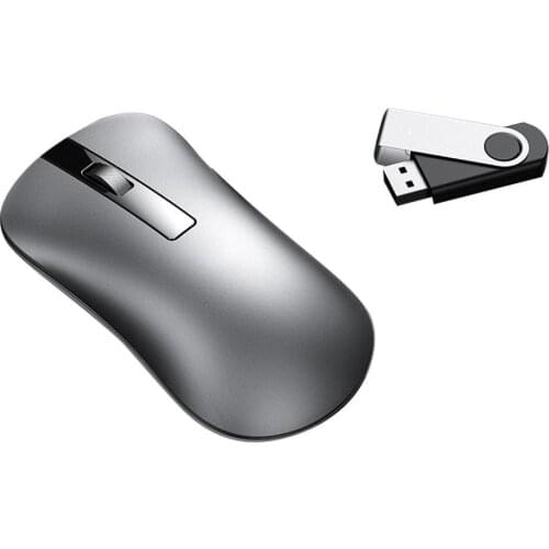 Wireless 2.4G Mouse Ultra-thin Aluminum Alloy Recharge Mouse Portable Ergonomic Silent Mice