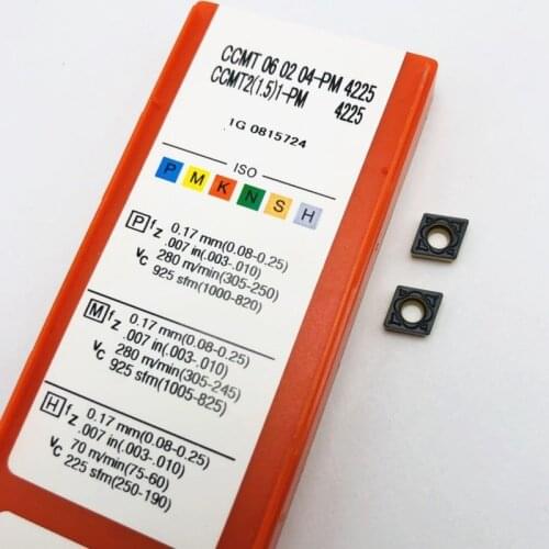 CCMT060204 CCMT060208 PM 4225 CNC tool carbide insert CCMT 060204 turning tool internal turning tool high quality turning insert