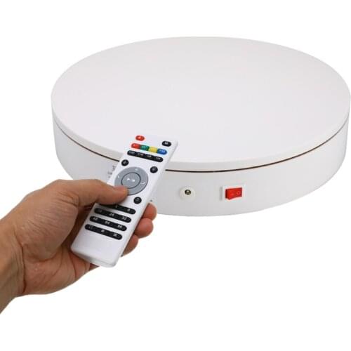 20/32cm 360 Degree Remote Control Speed Direction Jewelry Display Electric Rotating Jewelry Organizer Photography Display Stand