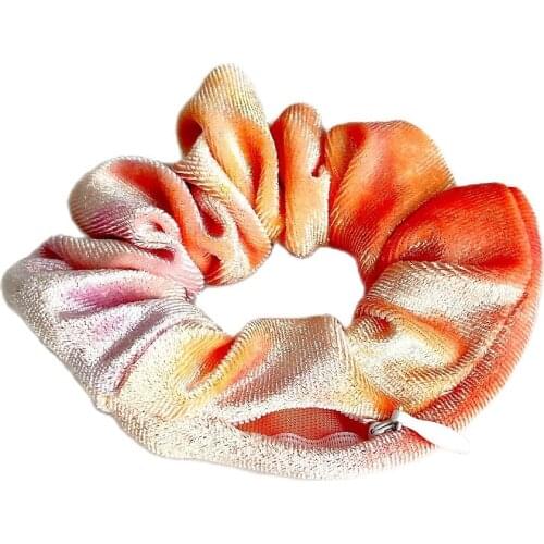 Hot Sale Velvet Hair Ties Pocket Scrunche With Zipper Holders Hair Accessories a food grade smell proof bag