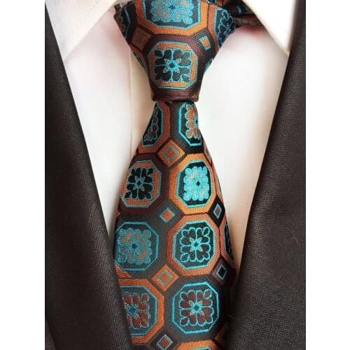 8cm Classic Design Men Formal Tie Fashion Plaids Necktie for Grooms Wedding Party