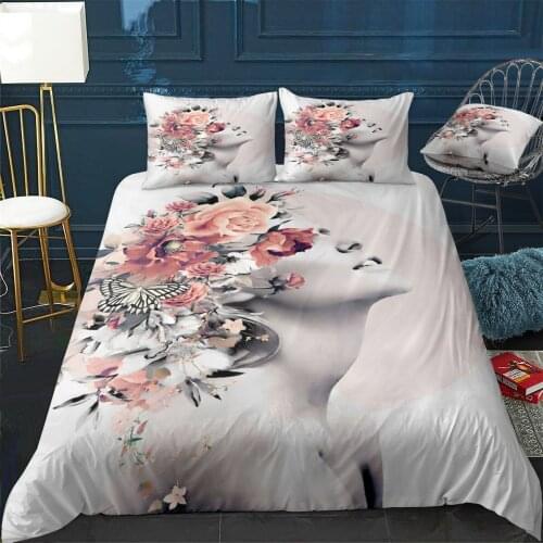 Bloom 7 Quilt Cover Pillowcase 3Piece Comforter Bedding Set With Pillow Case Single Double Duvet Cover Home Decora