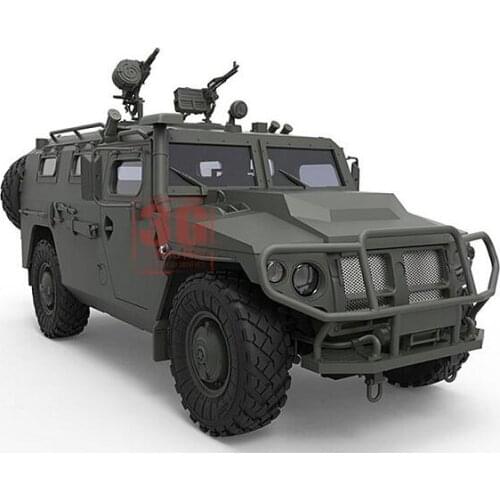 1/35 scale hobby KingTair Military Assembling Russia GAZ-233115 Tiger Armored Vehicle M Kits compatible Tamiya