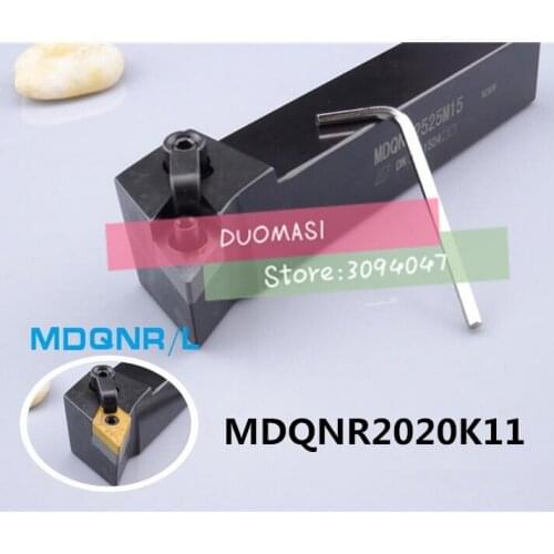 MDQNR2020K11, 20*20*125mm Metal Lathe Cutting Tools,CNC Turning Tool,Lathe Machine Tools, External Turning Tool Type MDQNR/L