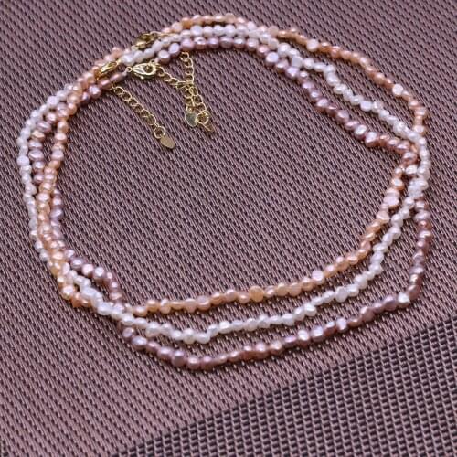 Natural Freshwater Pearl Necklace Exquisite Irregular Baroque Beads For Elegant Women Love Romantic Gift
