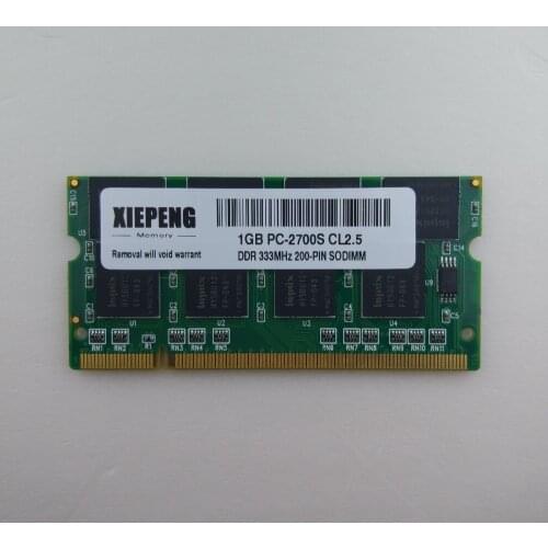 Notebook Memory 1GB DDR 333 PC2700S RAM 512MB DDR-333MHz for DELL Inspiron 600m 700m 710m 8600 9100 9200 Laptop