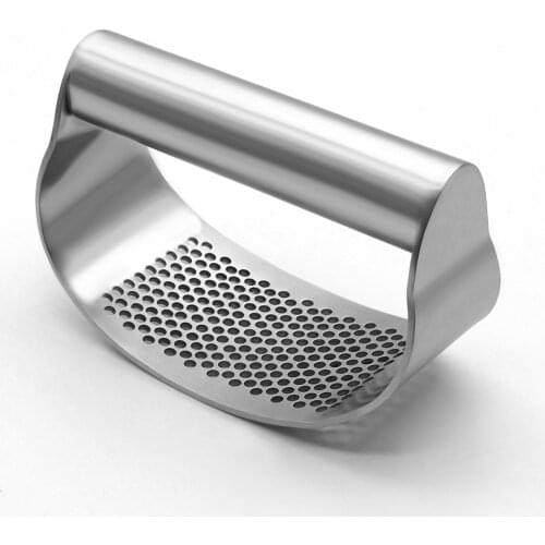 Multi-function Manual Garlic Presser Curved Garlic Grinding Slicer Chopper Stainless Steel Garlic Presses Cooking Gadgets Tool