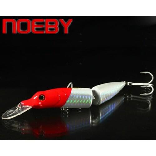 NOEBY Minnow Fishing Lure 120mm/15.5g 160mm/32g Swimbait 3D Eyes Iscas Artificiais Floating Wobblers Pesca Jointed Hard Bait
