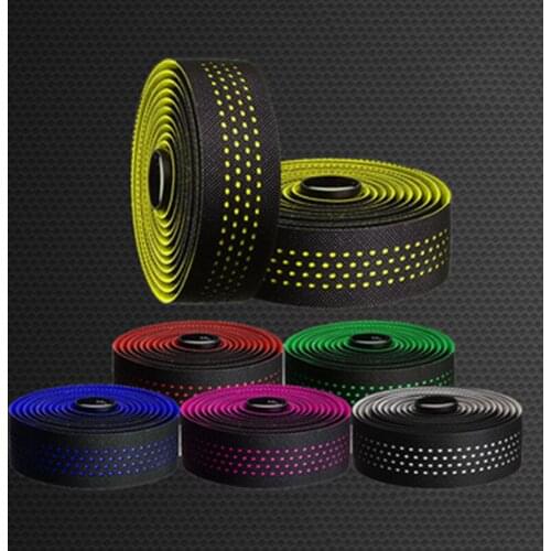 Road handlebars with dead fly bike straps non-slip breathable sweat-absorbent silicone straps PU leather straps
