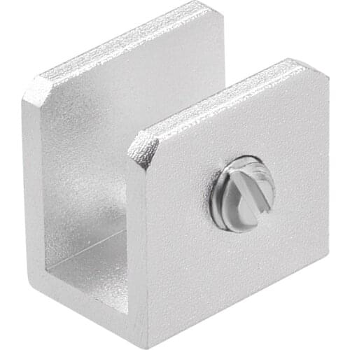 Glass Shelf Brackets - Adjustable Aluminum Alloy Glass Clamp Clip Holder Rectangle for 5-8mm Thickness , 10Pcs