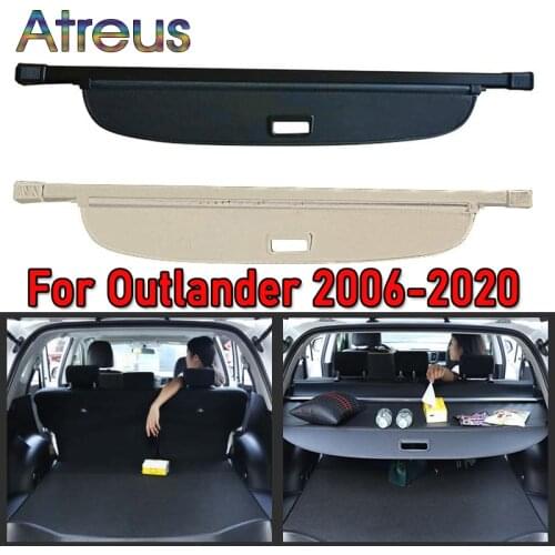 Rear Cargo Cover for Mitsubishi Outlander Accessories 2021 2020 2019 2018 2017 2016 07-17 3 2 Trunk Screen Security Shield Shade