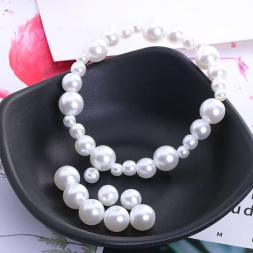 3/4/6/8/10/12/14/16/18/20mm Pearl Beads ABS Loose Round Beads Craft For Jewelry Making White Beige DIY Imitation Garment Beads