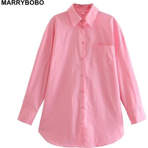 Women Vintage Turn Down Collar Shirts 2021 Spring Autumn Office Ladies Tops Casual Solid Long Sleeve Loose Blouses