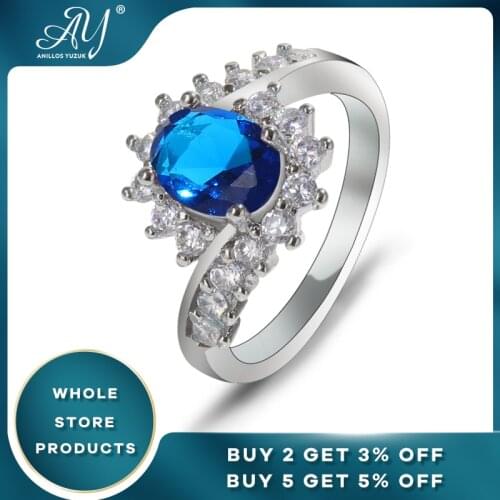 Anillos Yuzuk Silver 925 Jewelry Rings Sapphire Ruby Emerald Flower Women Wedding Sterling Silver Jewelry Ring Fine Jewelry