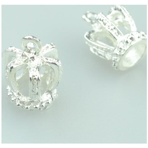 10pcs Bright silver color Crown charms pendant fit necklace bracelet diy Pendants for jewelry 16*12mm N206