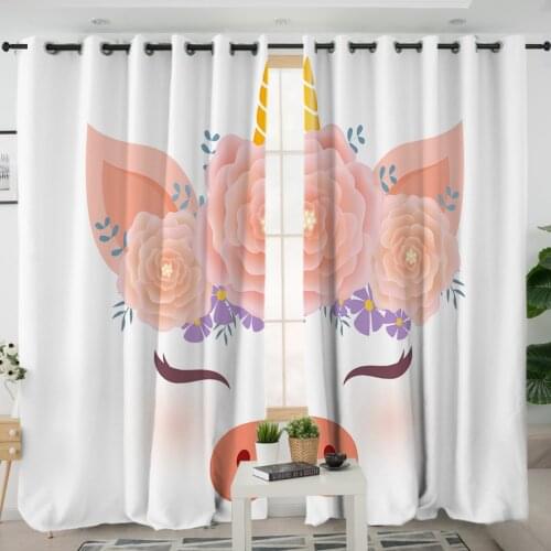 3D Window Curtains Cortinas De Dormitorio Cute Pig Print Room Home Decor Rideau De Fenetre Drapes Cotinas Rideau Salon