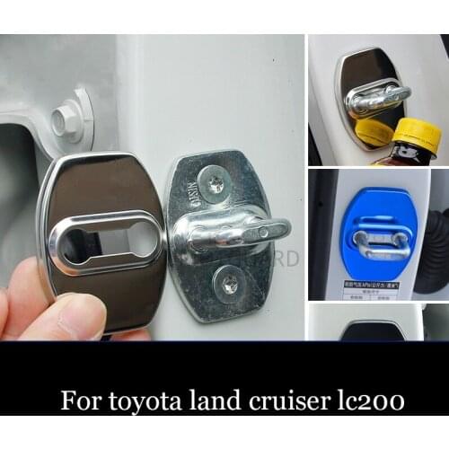 Car Waterproof Door Lock Protective Cover Waterproof and Rustproof Car Styling For Toyota Land Cruiser Lc200