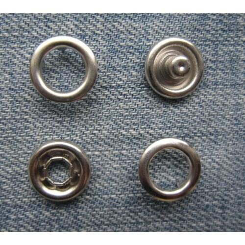 FREE SHIPPING 1000pcs/lot 11mm long prong Ring prong snap button button factory wholesale and retail