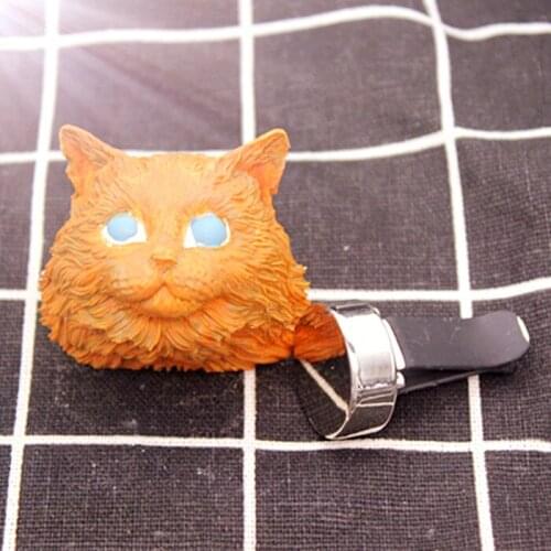 C1143 Puppet cat car aromatherapy gypsum air outlet clip chocolate mold fondant decorative mould kitcthen tools