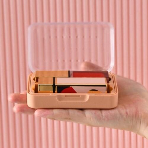 Useful Widley Use Makeup Lipstick Box Storage Case with Mirror for Outdoor