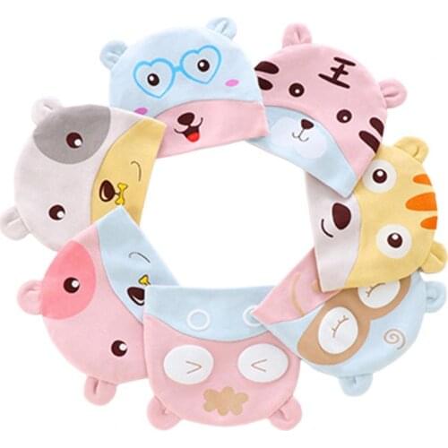 Baby Caps Rich Facial Expression Breathable Reactive Printing Dyes Kids Cartoon Print Hat Sweets Clothing Shoes Accessories