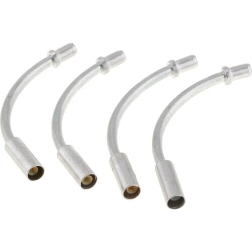 40Pcs Universal Bicycle Bike Aluminum Alloy Flexible V-Brake Cable Noodle Guide 90 Degree Cable Silver