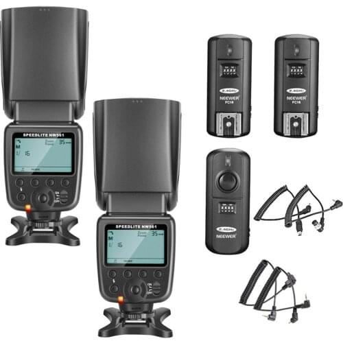 Neewer NW-561 LCD Screen Flash Speedlite Kit for Canon Nikon and Other DSLR Cameras