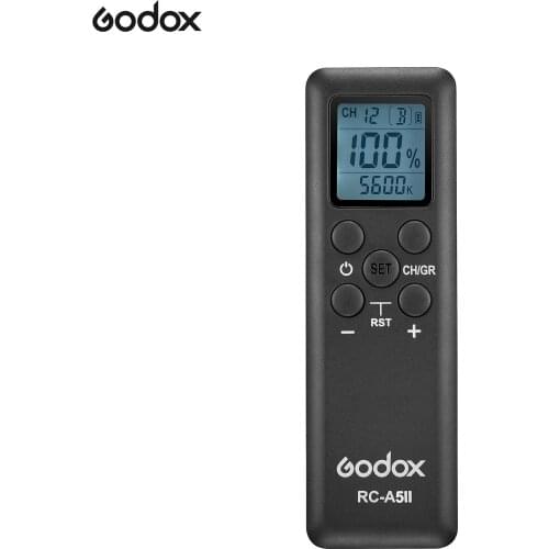Godox RC-A5Ⅱ Remote Control 16 Channels 6 Groups Replacement for Godox VL150 VL200 VL300 UL150 LED1000DⅡ LED1000BiⅡ
