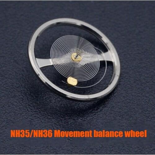 Seiko nh35 nh36 Movement balance wheel with Hairspring Brand New Watch Balance Wheel fit Seiko nh35 nh36 Movement Mens Watches