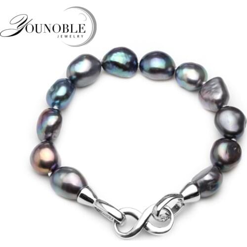 Real Natural Freshwater Pearl Bracelet For Women,anniversary Gift Beautiful Baroque Pearl Bracelet
