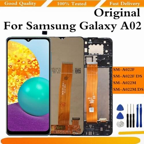 Original For Samsung Galaxy A02 A022 SM-A022F Display LCD Screen Replacement For Samsung A02 Display Screen Digitizer Assembly
